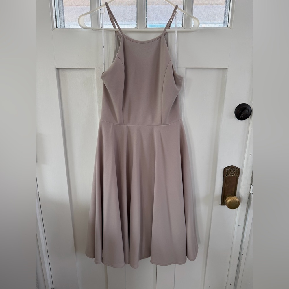 Lulu's Strapless Mauve Dress
